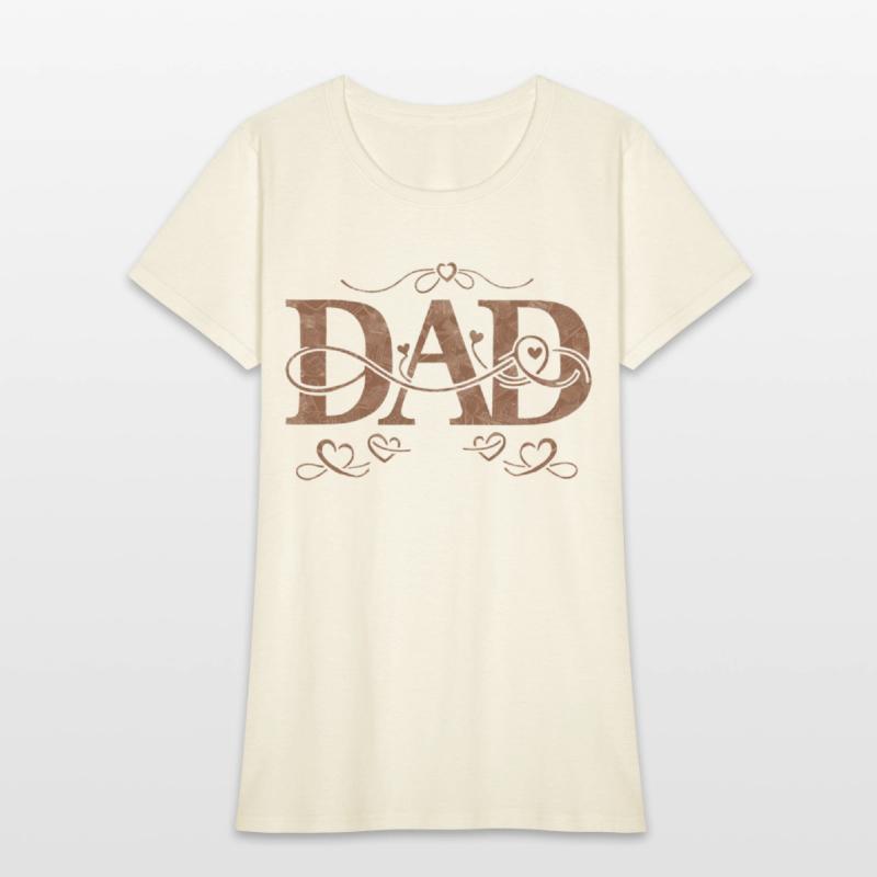 “DAD” with Heart Decorations