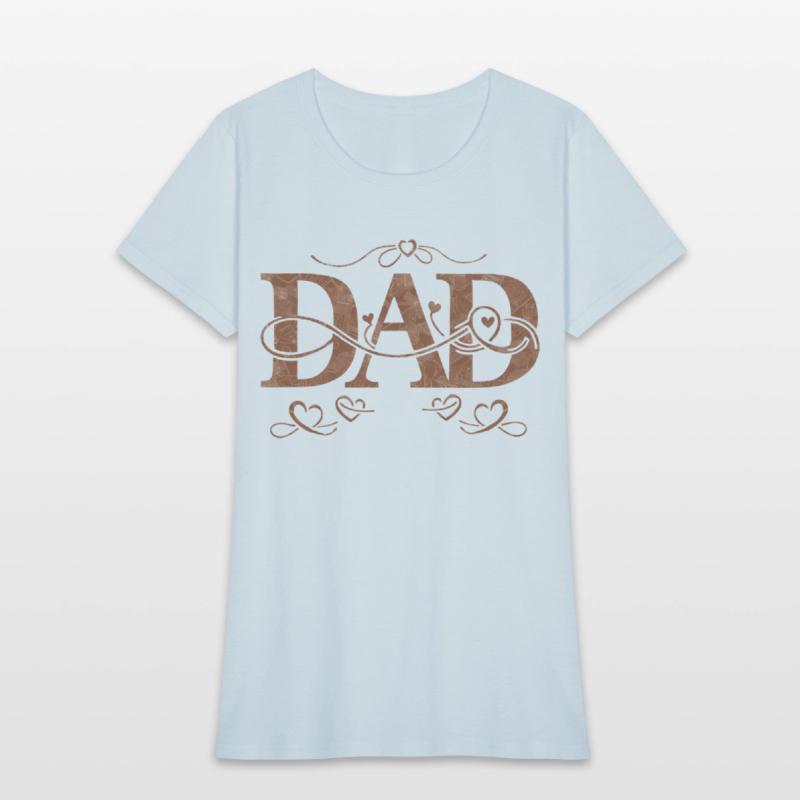 “DAD” with Heart Decorations