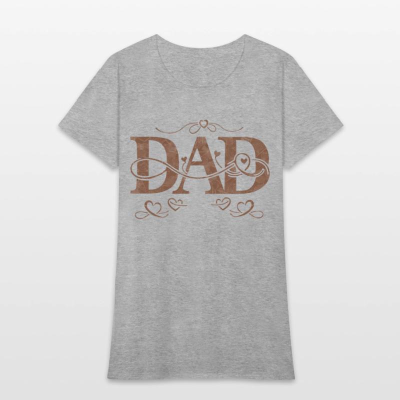 “DAD” with Heart Decorations