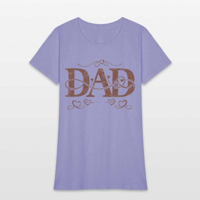 “DAD” with Heart Decorations