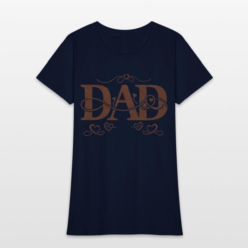 “DAD” with Heart Decorations
