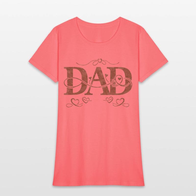 “DAD” with Heart Decorations