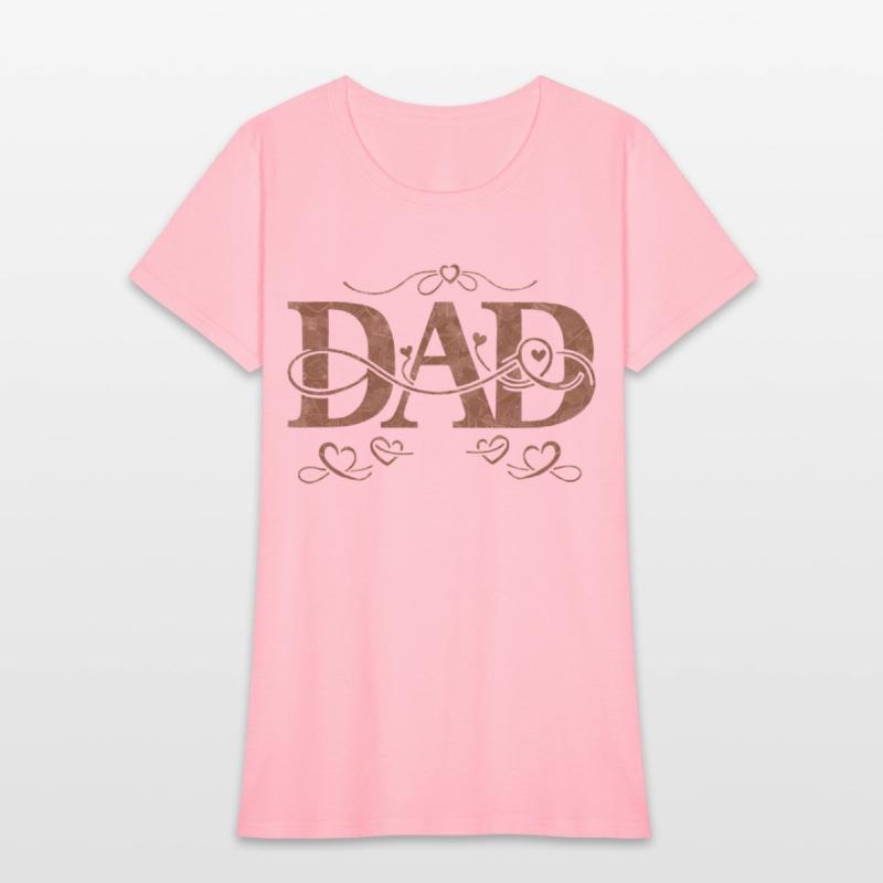 “DAD” with Heart Decorations