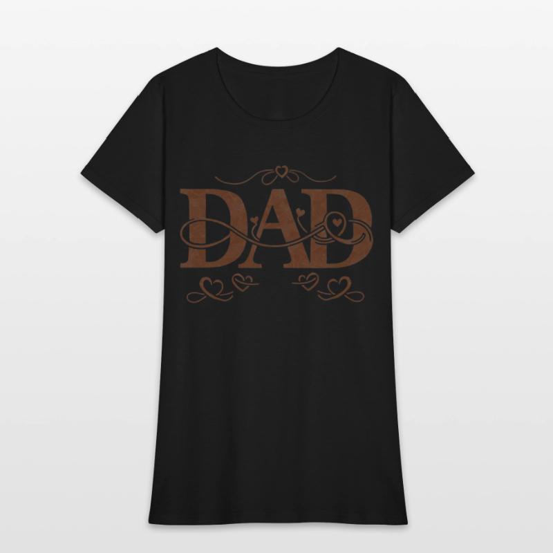 “DAD” with Heart Decorations