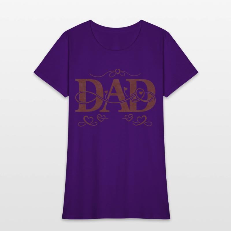 “DAD” with Heart Decorations