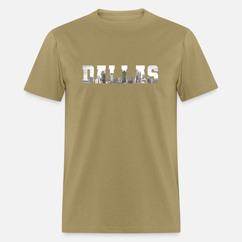 Dallas Texas Skyline Pride Black White Dallas