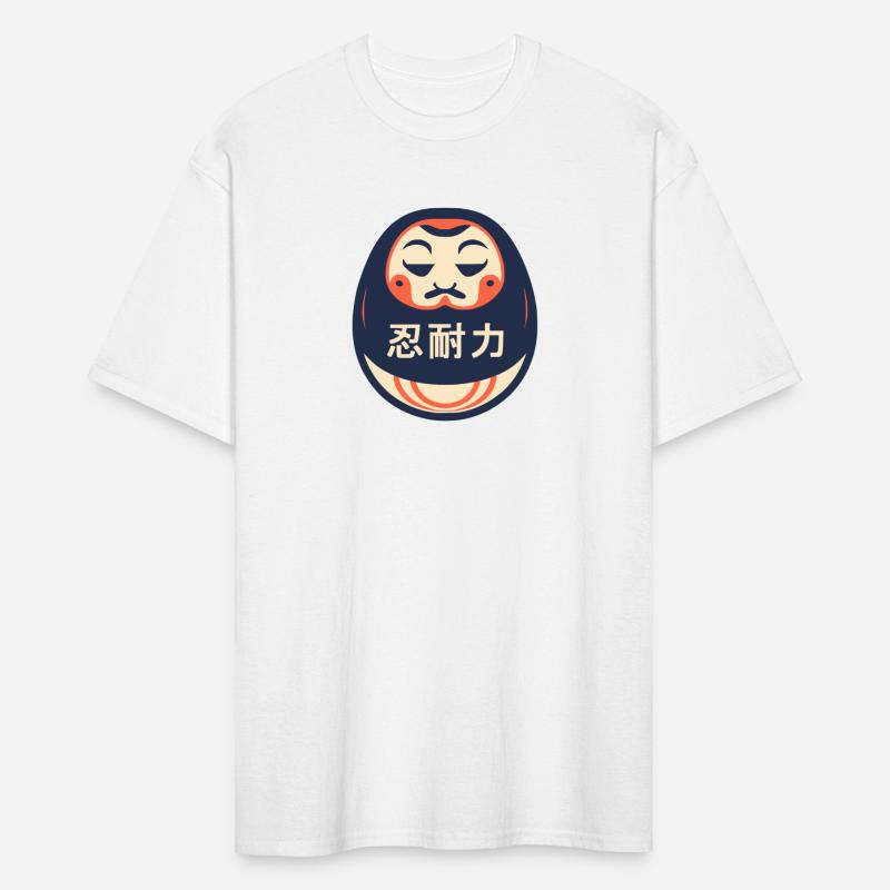 Daruma Doll With Perseverance Kanji Symbols