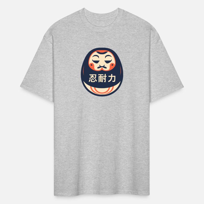 Daruma Doll With Perseverance Kanji Symbols