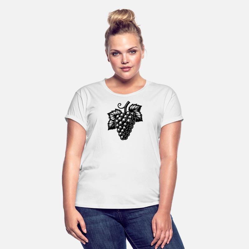 Decorative Bunch Of Grapes In Retro Style