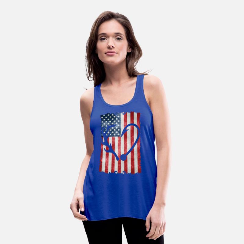 Deer Hunting American Flag T-Shirts