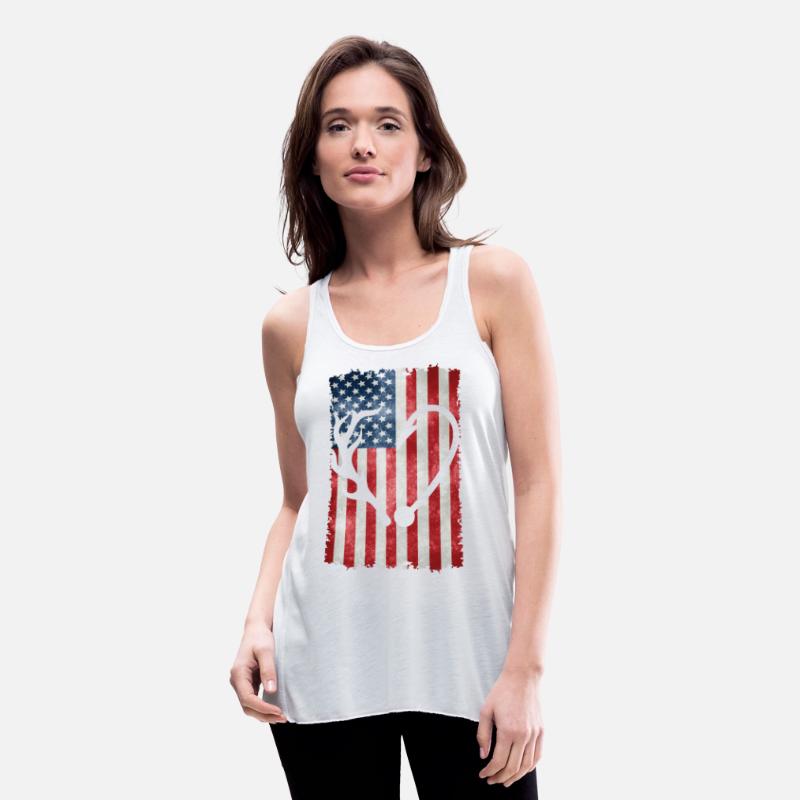 Deer Hunting American Flag T-Shirts