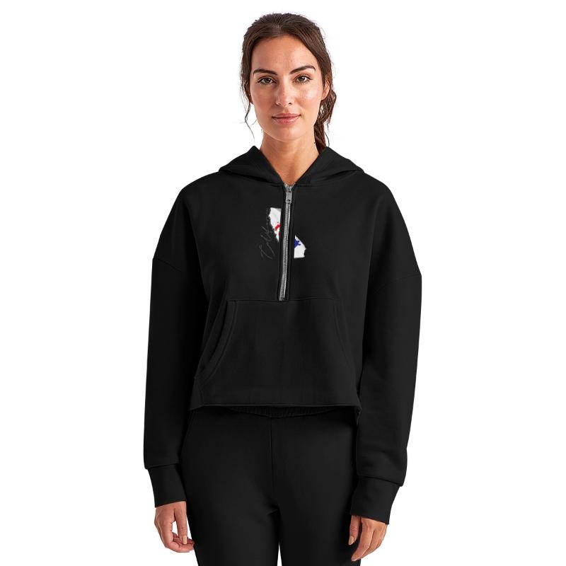 Democrat Flag in California State Map CA