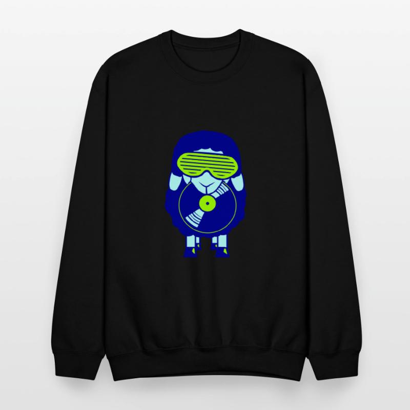 DJ Sheep Holds Vinyl Music Record Plate Club Party