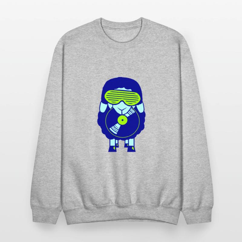 DJ Sheep Holds Vinyl Music Record Plate Club Party