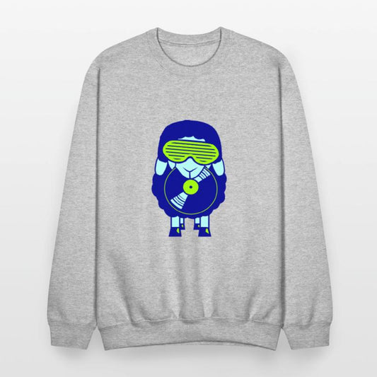 DJ Sheep Holds Vinyl Music Record Plate Club Party