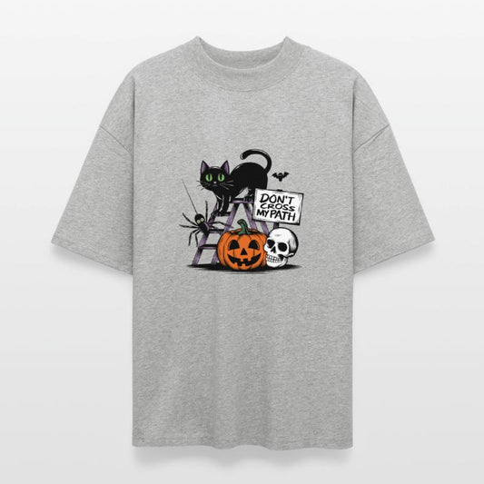 Don't Cross My Path Black Cat On Ladder Skull Bat