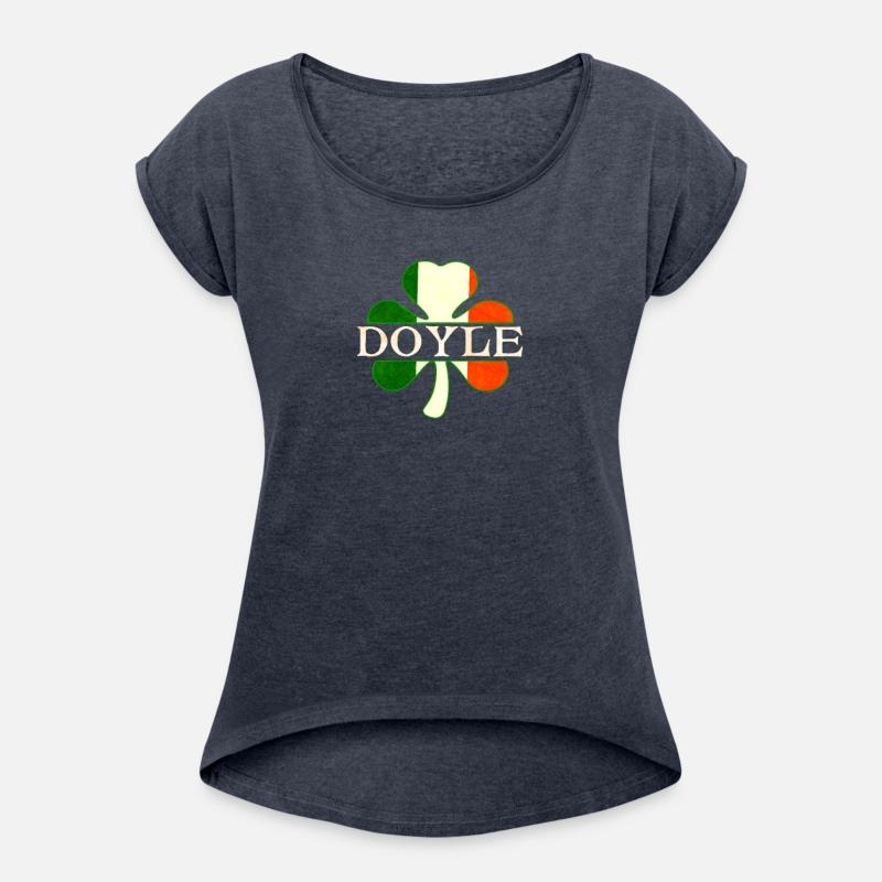 Doyle Irish Surname Ireland Flag Shamrock