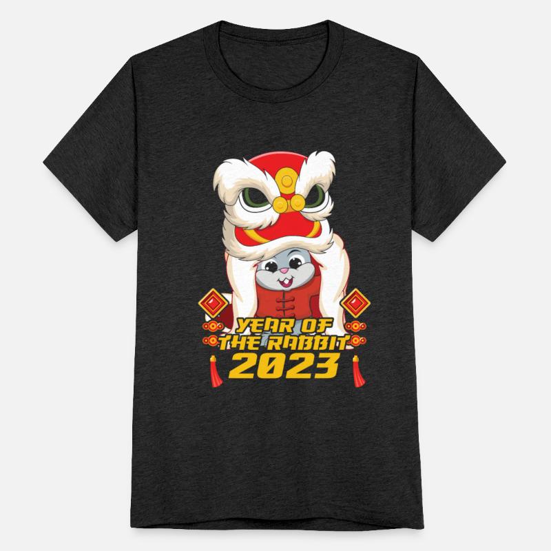 Dragon Rabbit 2023 New Year Happy Chinese New Year