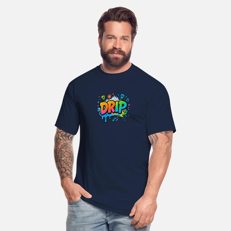 DRIP Graffiti Robot Shirt – Fun Streetwear Style