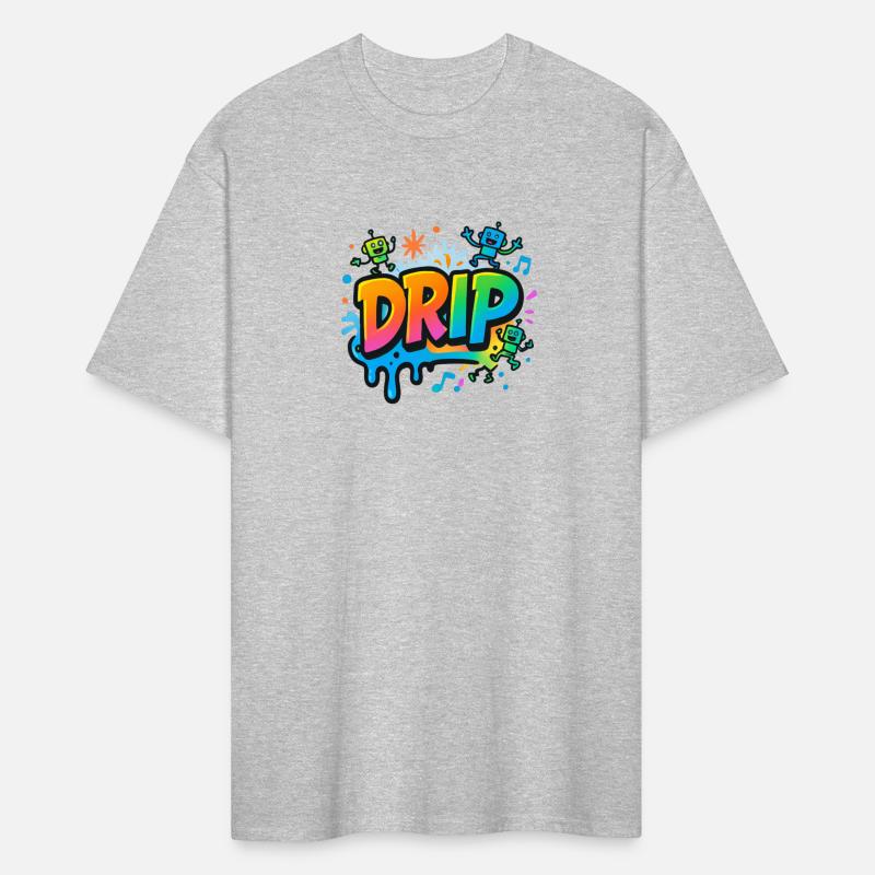 DRIP Graffiti Robot Shirt – Fun Streetwear Style