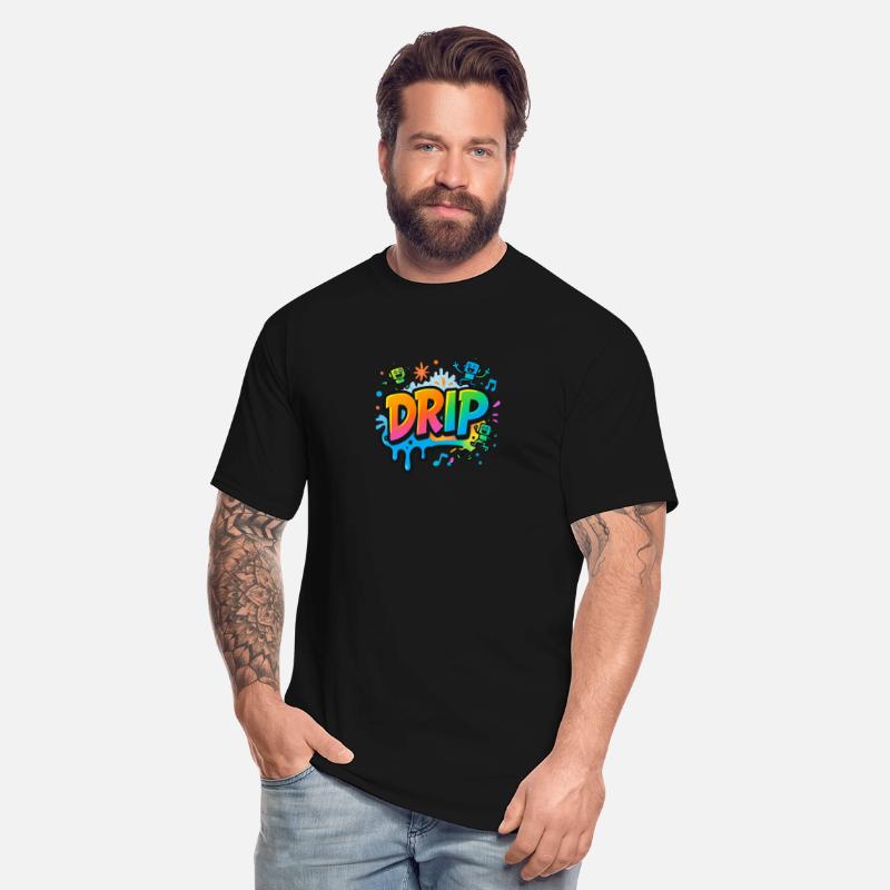 DRIP Graffiti Robot Shirt – Fun Streetwear Style