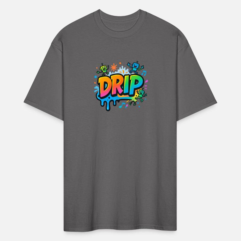DRIP Graffiti Robot Shirt – Fun Streetwear Style