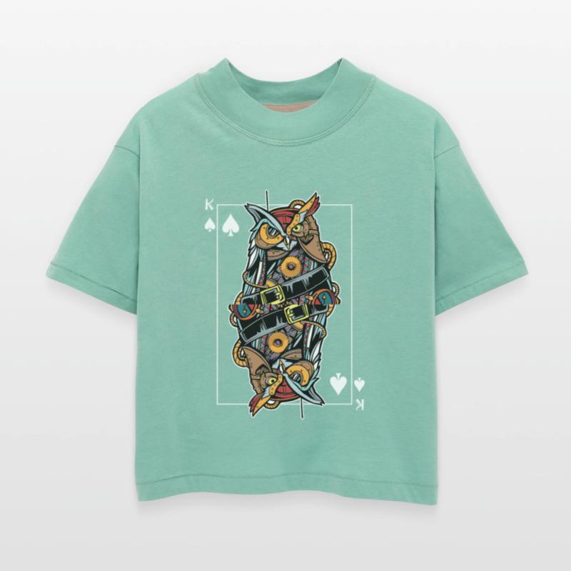 Eagle Owl Steampunk Card Game King of Spades Poker