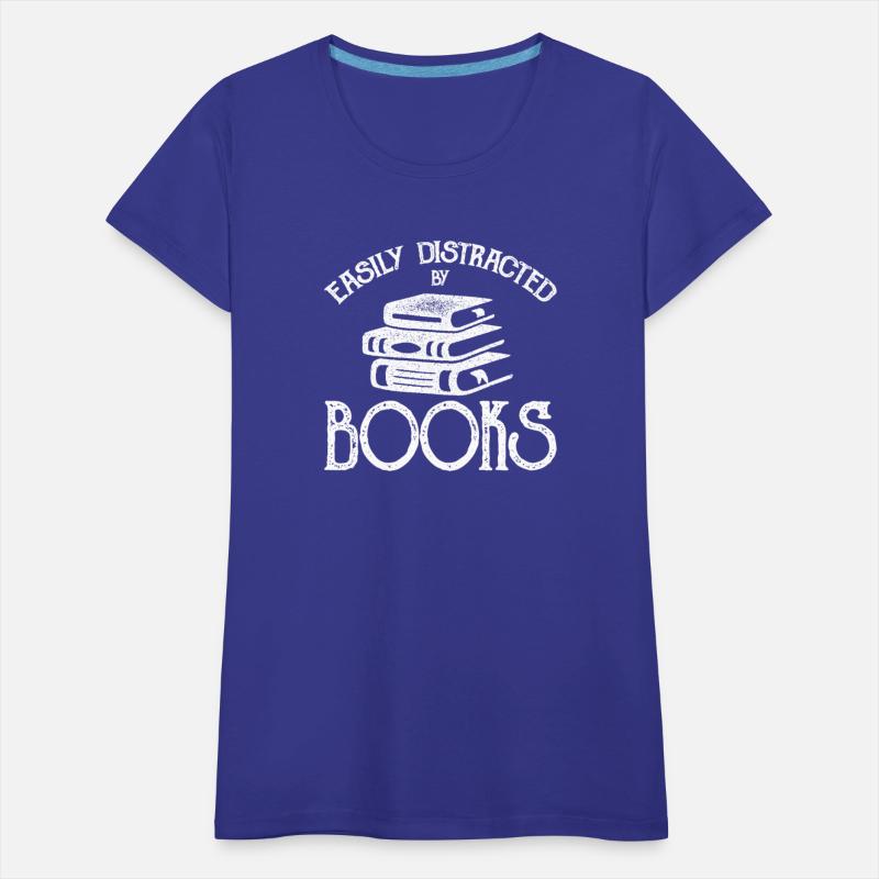 Easily Distracted By Books White