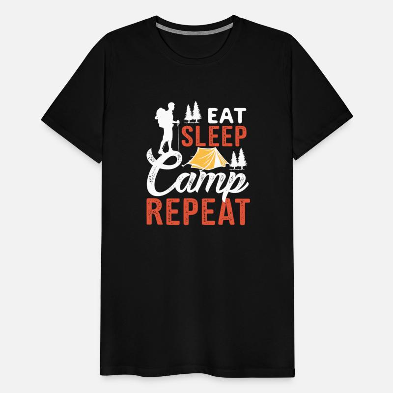 Eat Sleep Camp Repeat, Essen Schlafen Campen