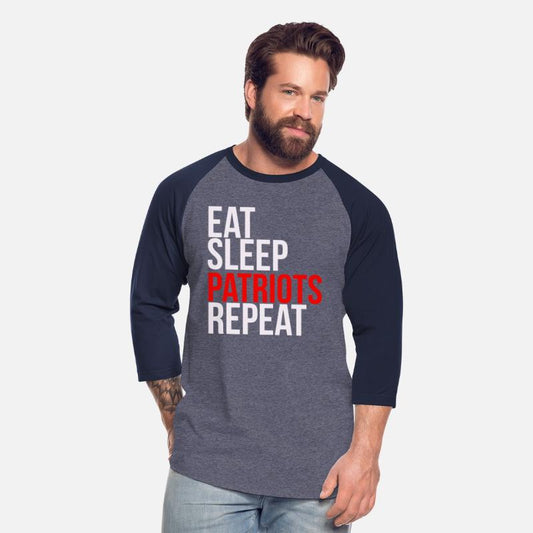 Eat Sleep Patriots Repeat Football Fan
