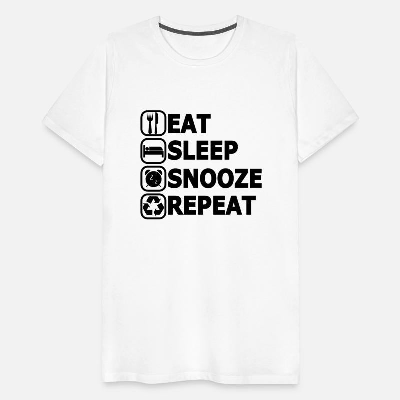 Eat Sleep Repeat Black