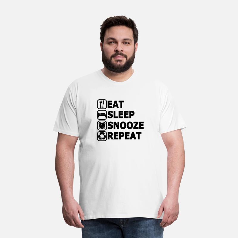 Eat Sleep Repeat Black