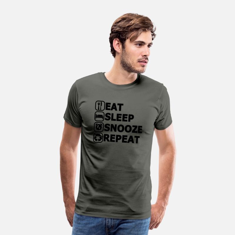Eat Sleep Repeat Black