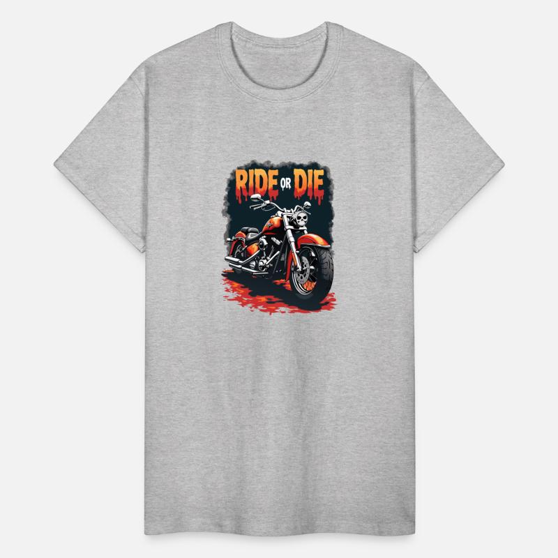 Edgy Biker Tee: Ride or Die