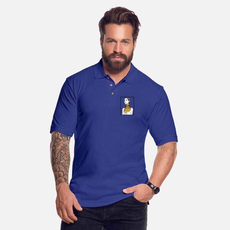 Elegant Woman with Gold Jewelry Portrait