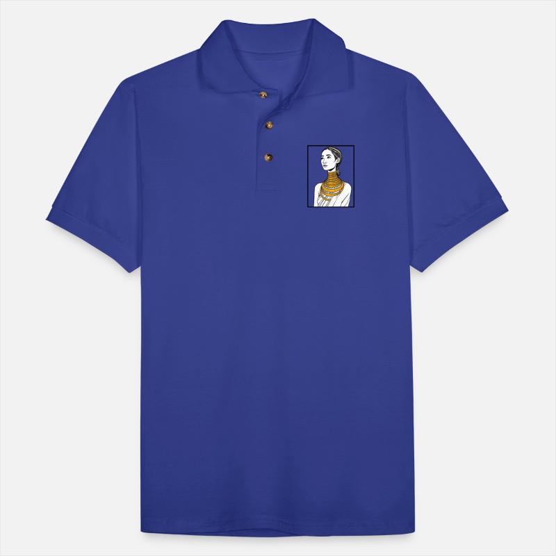 Elegant Woman with Gold Jewelry Portrait