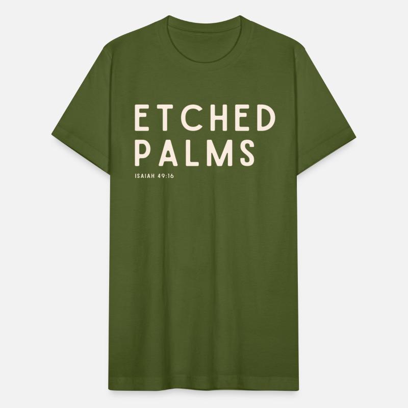 Etched Palms Black Tee