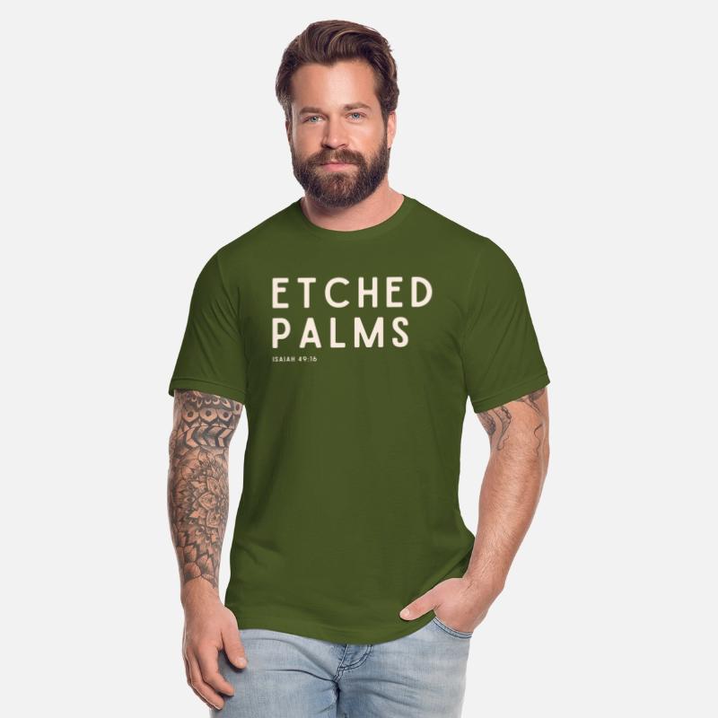 Etched Palms Black Tee