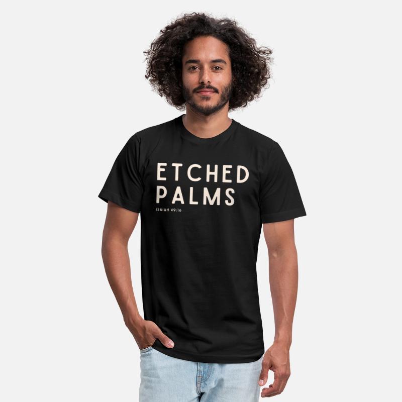Etched Palms Black Tee