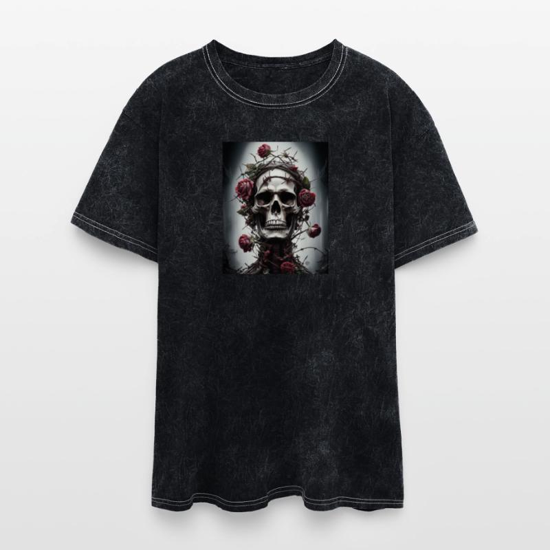 Ethereal Skull with Rose Crown