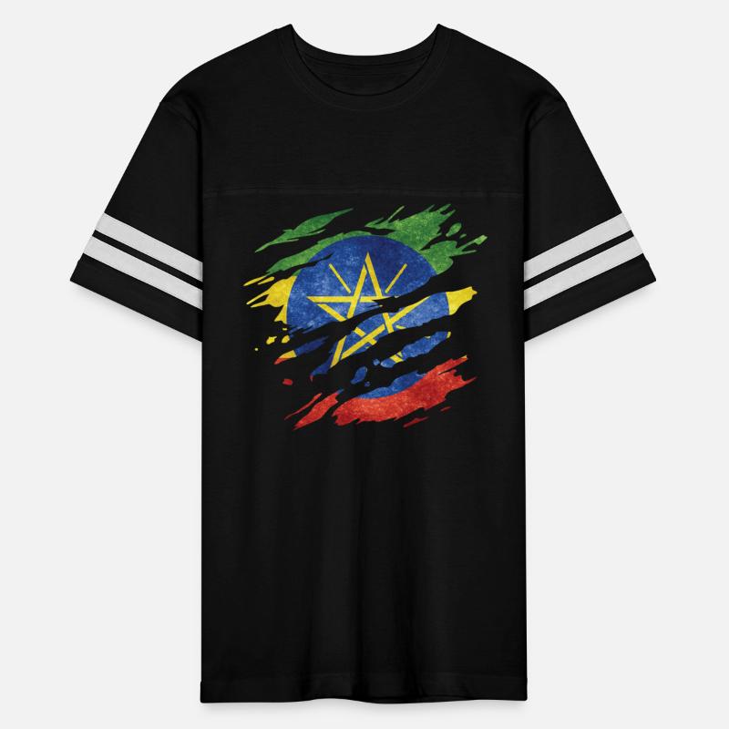 Ethiopia - National Flag, Scratches, Cracks