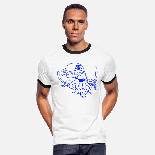 Evil Octopus Pirate Cool Cephalopod Squid Cartoon