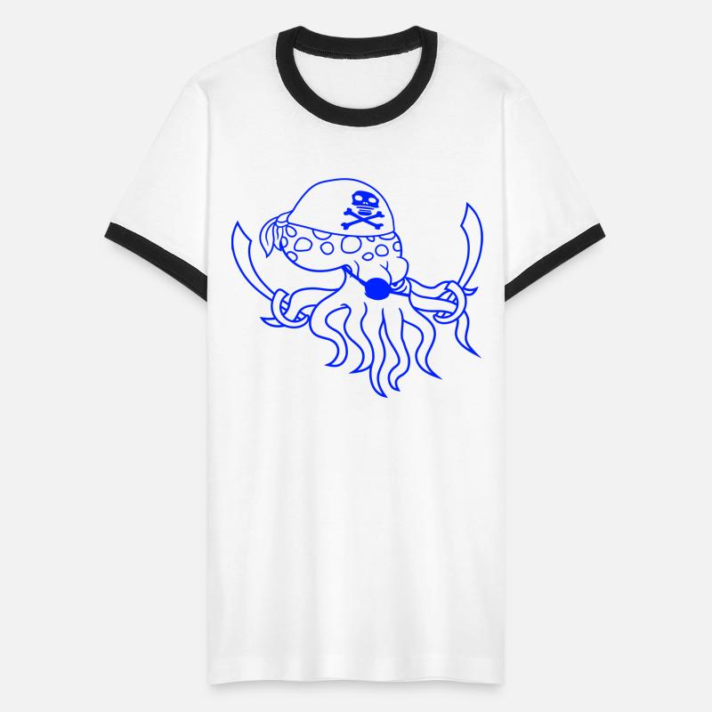 Evil Octopus Pirate Cool Cephalopod Squid Cartoon
