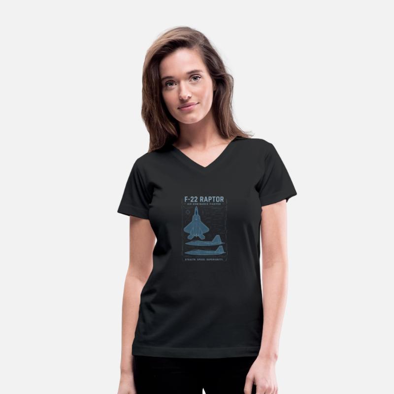 F-22 Raptor Blueprint Fighter Jet Shirt