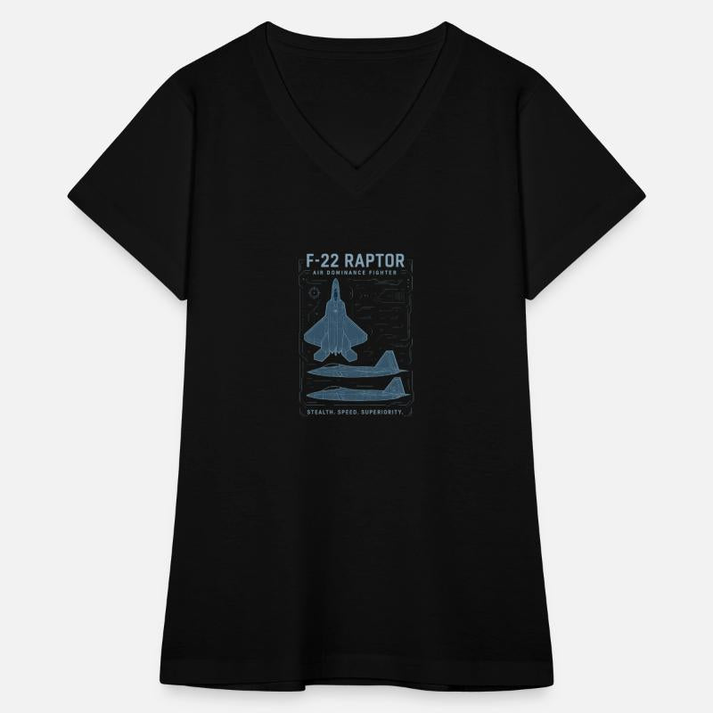 F-22 Raptor Blueprint Fighter Jet Shirt