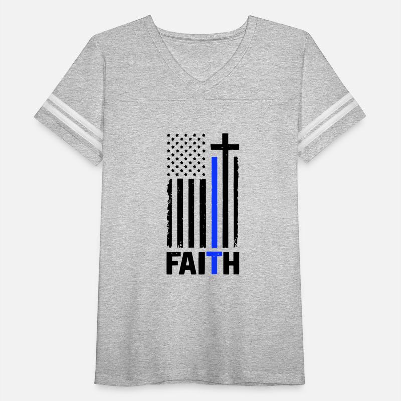Faith God Thin Blue Line Police
