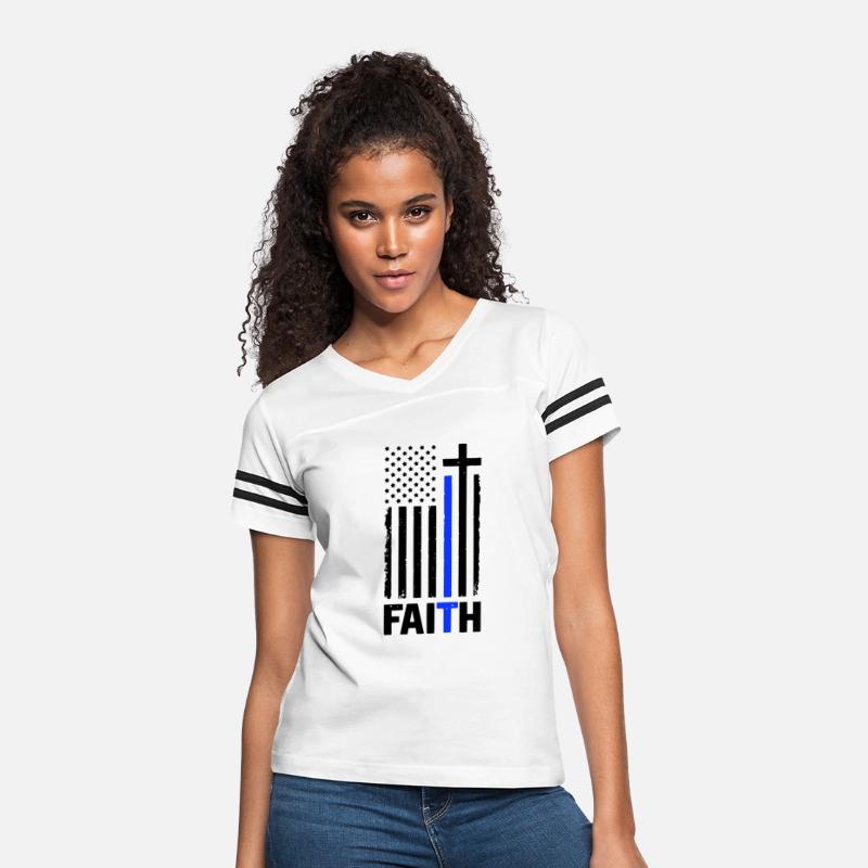 Faith God Thin Blue Line Police