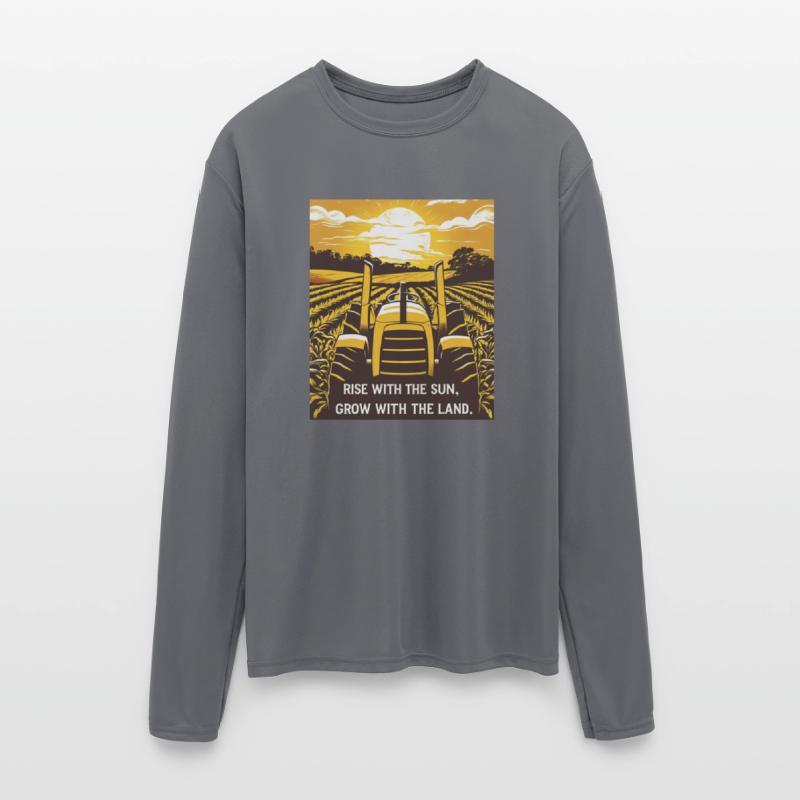 Farmer T-Shirt Rise with the Sun, Grow Fields