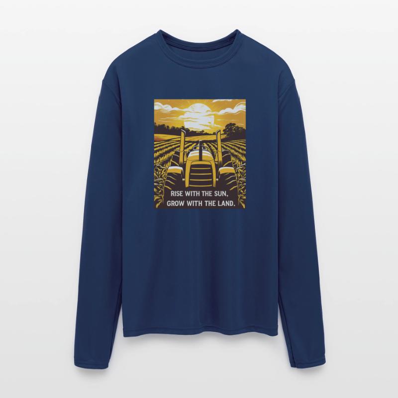Farmer T-Shirt Rise with the Sun, Grow Fields
