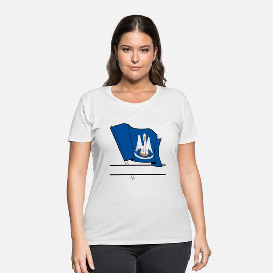 Flag Louisiana text banner